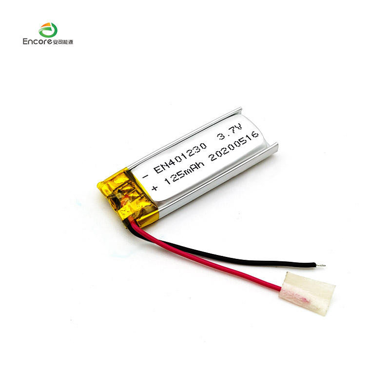 Baterie Lipo pentru dispozitive inteligente purtabile de 3,7 V 125 mAh